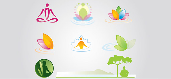 Meditation Free Logo Set