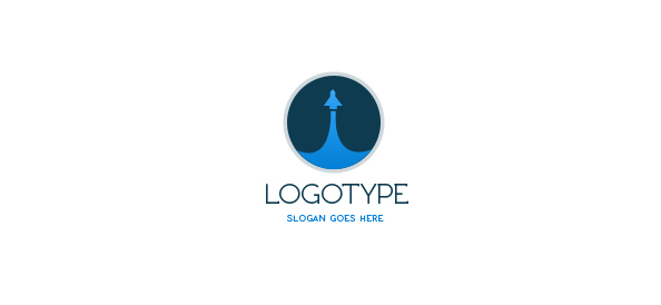 Spaceship Logo Design Template