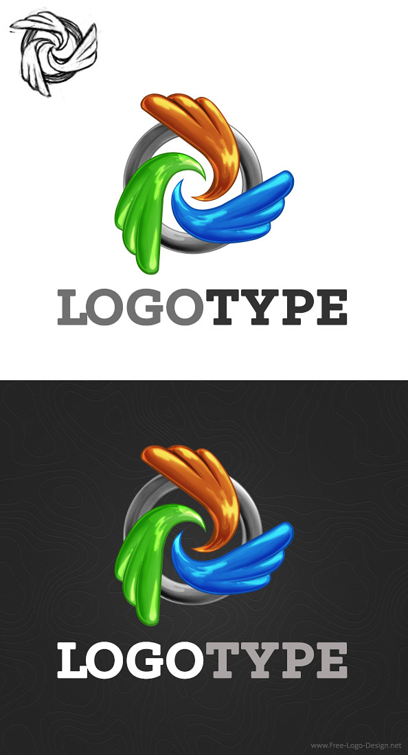 Abstract Logo Design Template Preview