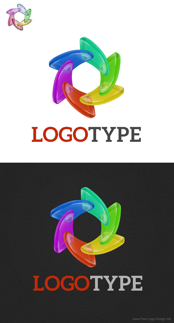 Colorful Logo Design Template Preview