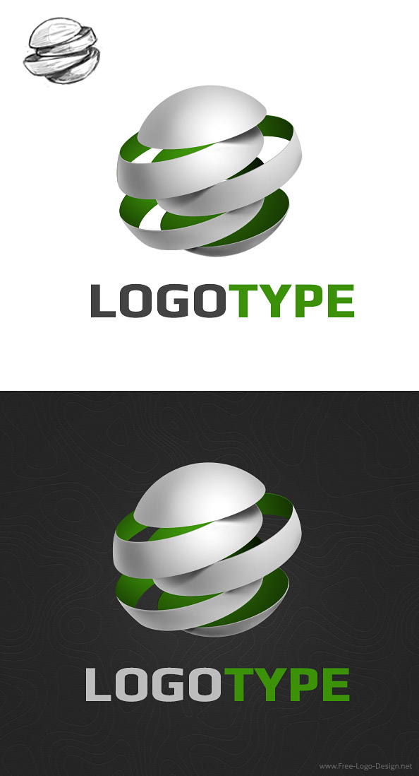 Free 3D Logo Design Template Preview