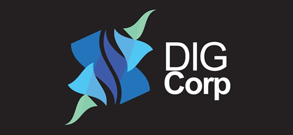 Abstract Logo Design for Dig Corporation