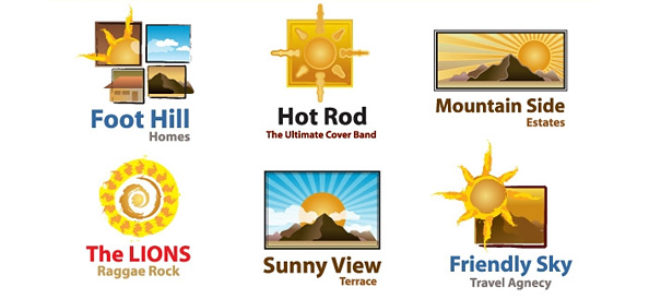Free Sun Logo Template Set
