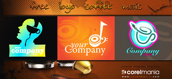 Music and Coffee Free Logo Designs