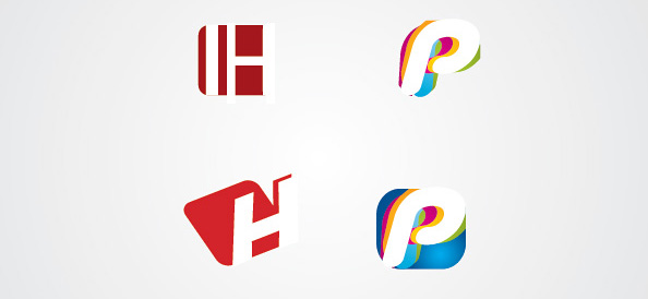 P and H Logo Letters