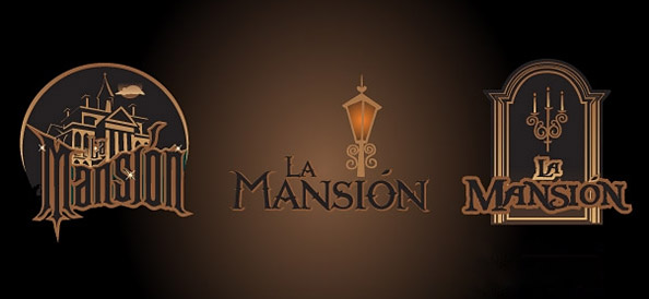 3 Mansion Logo Templates with Dark and Spooky Elements