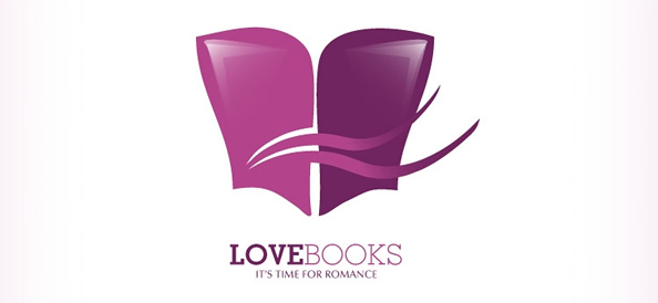 Book Free Vector Logo for Love and Romance