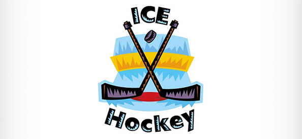 Ice Hockey Vector Logo Design