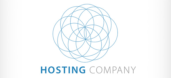Server Hosting PSD Logo Design