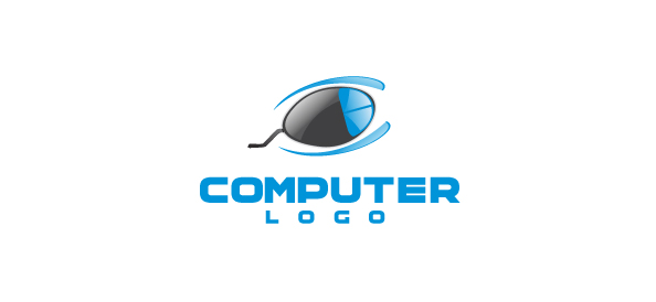 Computer Company Logo Vector Template