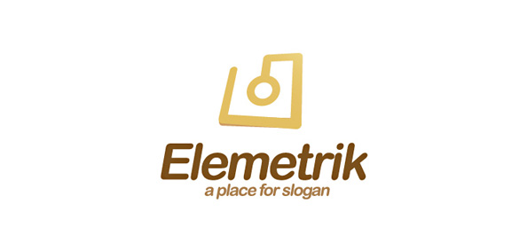 Electronic Logo Design Template