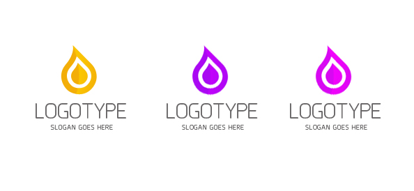 Flame Logo Design Set