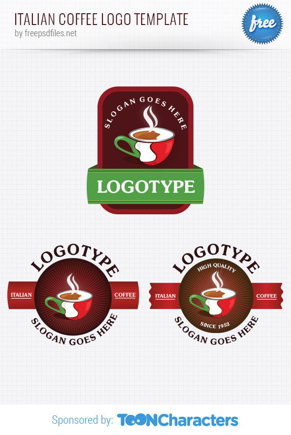 Italian Coffee Logo Template