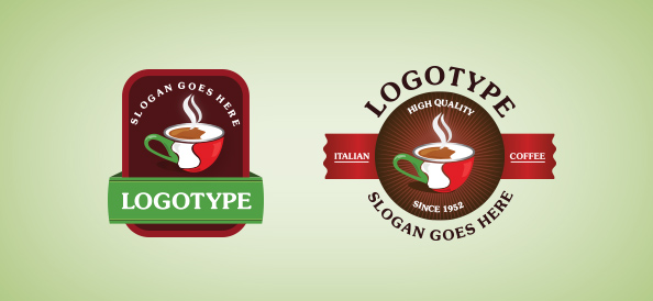 Italian Coffee Logo Template