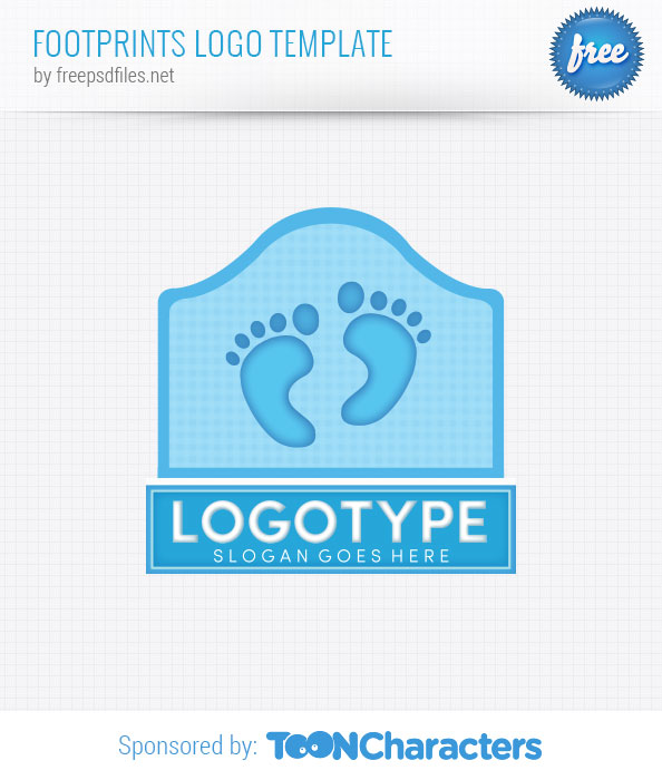 Footprints Logo Template