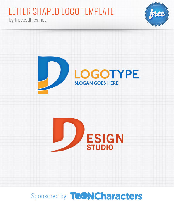 Letter Shaped Logo Template
