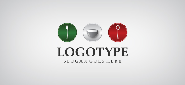 Restaurant Cutlery Logo Template