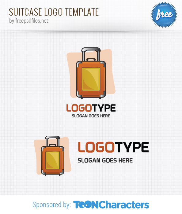 Suitcase Logo Template