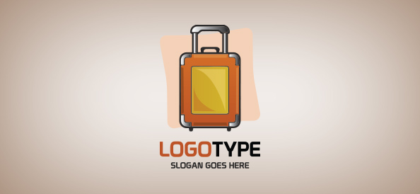 Suitcase Logo Template