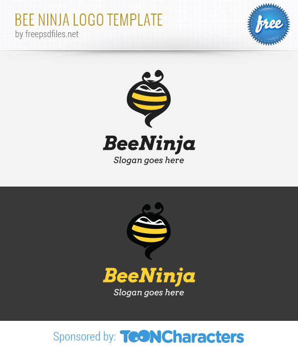 Bee Ninja Logo Template