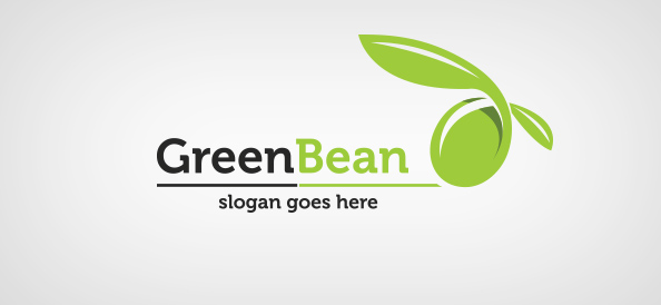 Green Bean Logo Template
