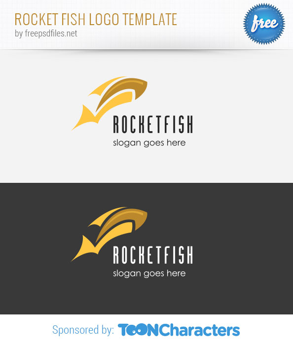 Rocket Fish Logo Template