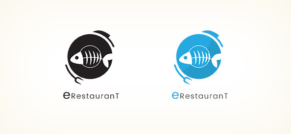 Free Fish Restaurant Logo