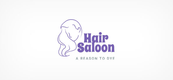 Free Hair Saloon Logo Design Template